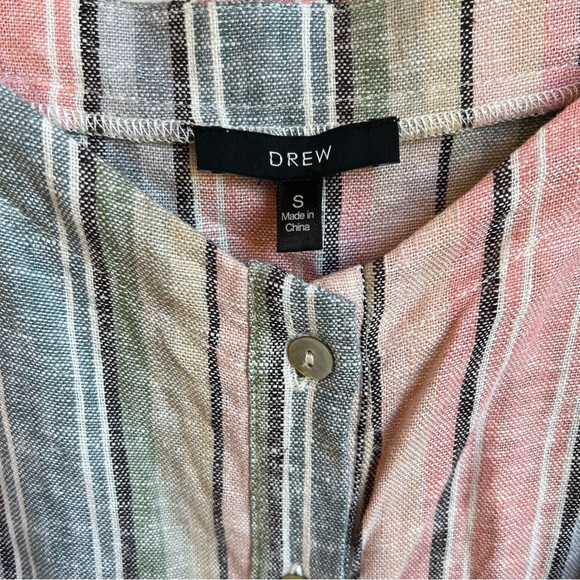 NWT DREW Pastel Rainbow Crop Blouse - Size Small - Picture 4 of 16